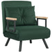 Velvet 1 Seater Sofa Bed 63cm Wide With 1 Pillow - Velmora