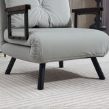 Velvet 1 Seater Sofa Bed 63cm Wide With 1 Pillow - Velmora