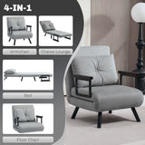 Velvet 1 Seater Sofa Bed 63cm Wide With 1 Pillow - Velmora