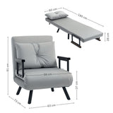 Velvet 1 Seater Sofa Bed 63cm Wide With 1 Pillow - Velmora