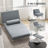 Velvet 1 Seater Sofa Bed 75cm Wide With 1 Pillow - Velmora