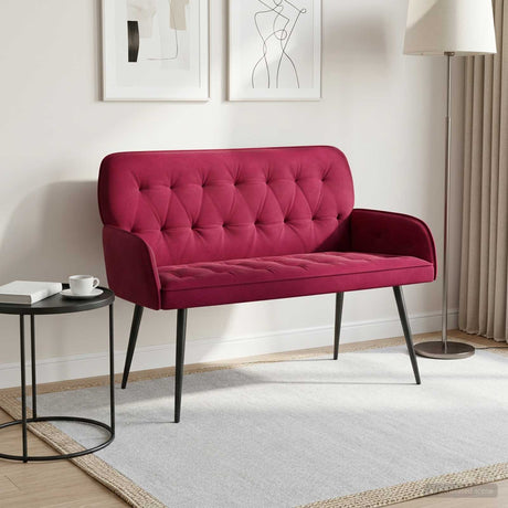Velvet 2 Seater Sofa 115cm Wide - Vantage Home