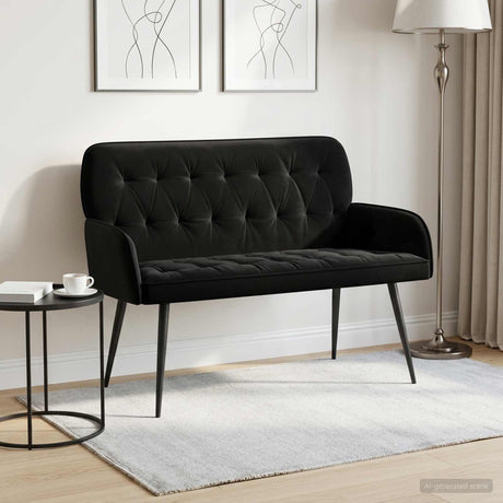 Velvet 2 Seater Sofa 115cm Wide - Vantage Home