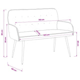 Velvet 2 Seater Sofa 115cm Wide - Vantage Home