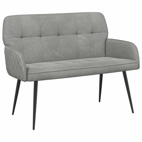 Velvet 2 Seater Sofa 115cm Wide With Metal Legs - Vantage Home