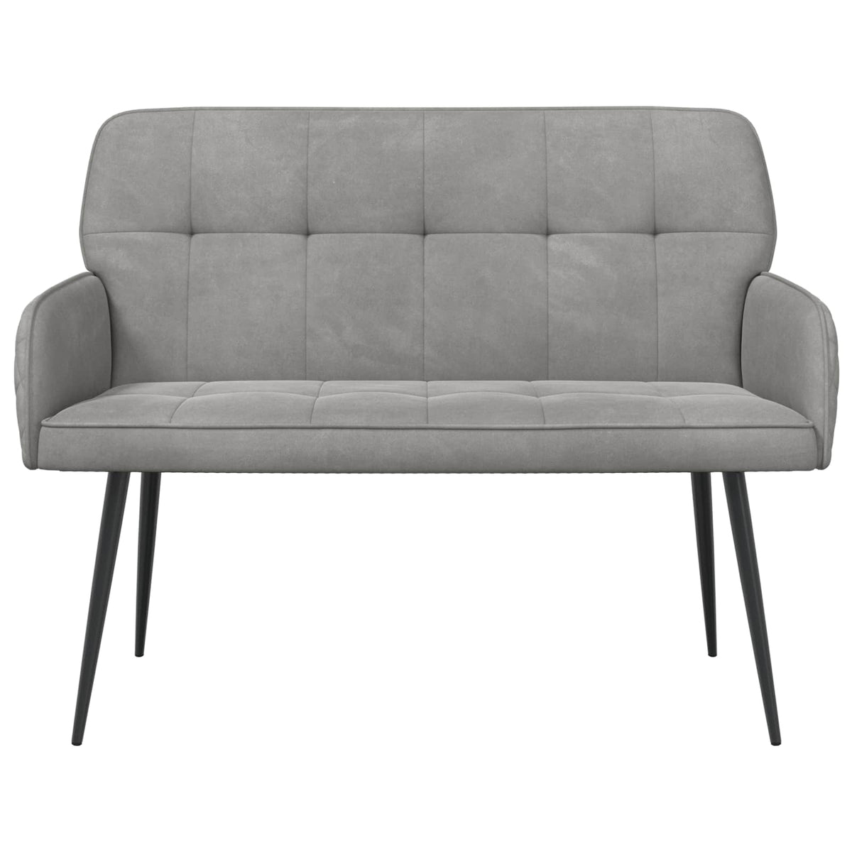 Velvet 2 Seater Sofa 115cm Wide With Metal Legs - Vantage Home