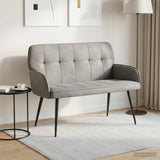 Velvet 2 Seater Sofa 115cm Wide With Metal Legs - Vantage Home