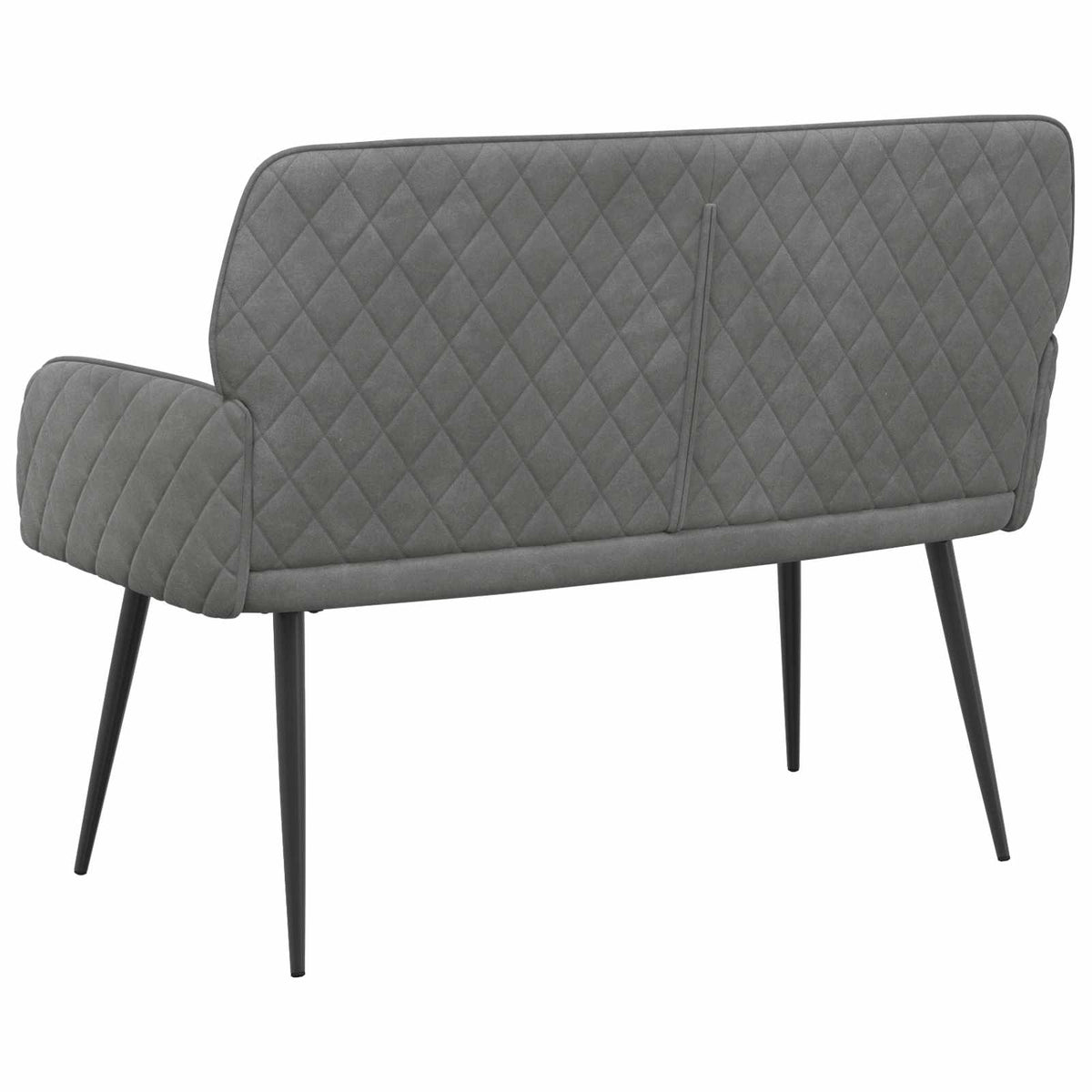 Velvet 2 Seater Sofa 115cm Wide With Metal Legs - Vantage Home