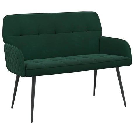 Velvet 2 Seater Sofa 115cm Wide With Metal Legs - Vantage Home