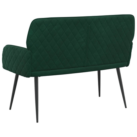 Velvet 2 Seater Sofa 115cm Wide With Metal Legs - Vantage Home