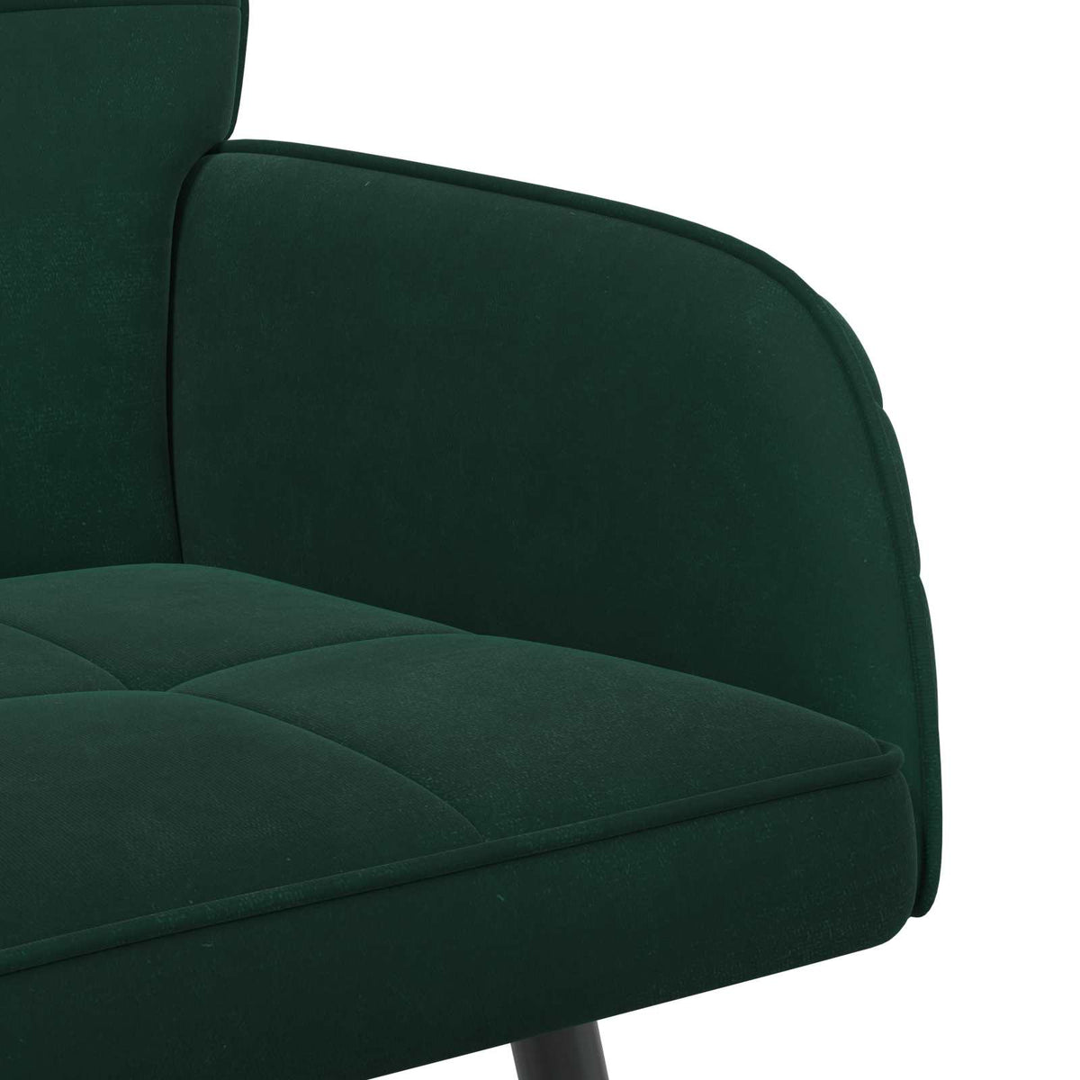 Velvet 2 Seater Sofa 115cm Wide With Metal Legs - Vantage Home