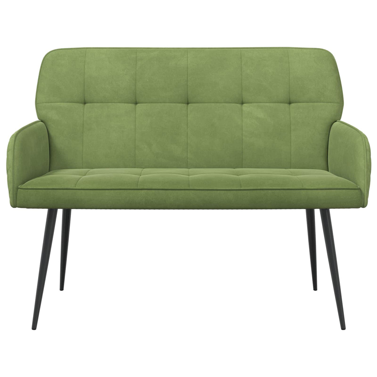 Velvet 2 Seater Sofa 115cm Wide With Metal Legs - Vantage Home