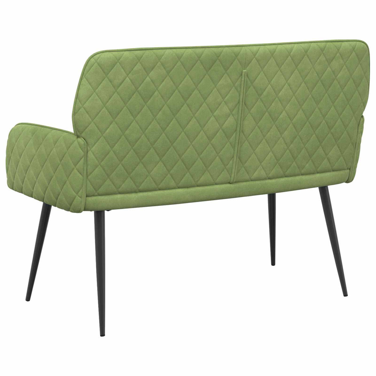 Velvet 2 Seater Sofa 115cm Wide With Metal Legs - Vantage Home