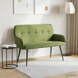 Velvet 2 Seater Sofa 115cm Wide With Metal Legs - Vantage Home