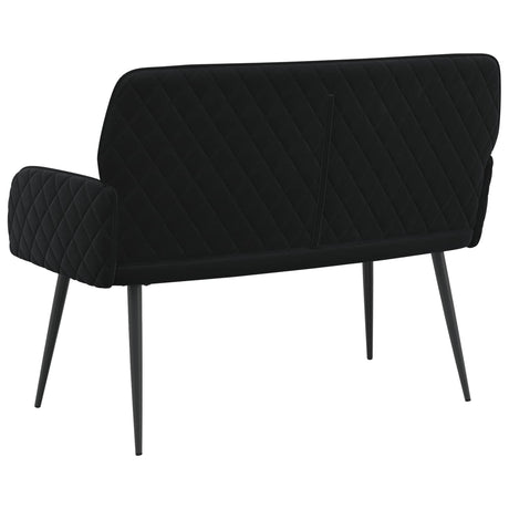 Velvet 2 Seater Sofa 115cm Wide With Metal Legs - Vantage Home