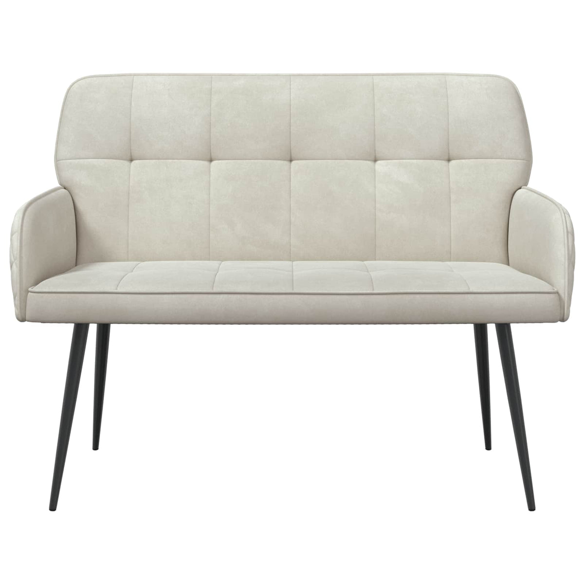 Velvet 2 Seater Sofa 115cm Wide With Metal Legs - Vantage Home