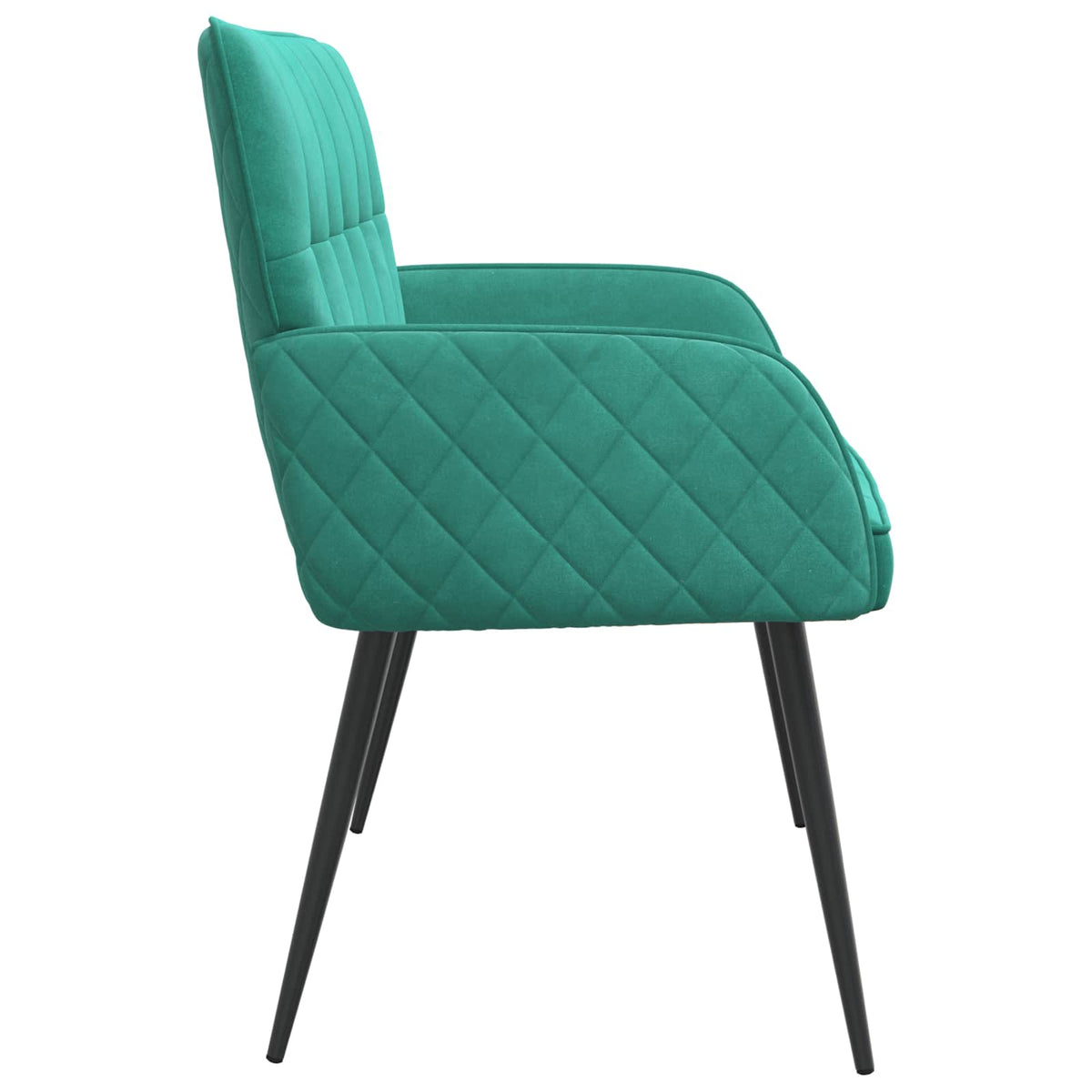 Velvet 2 Seater Sofa 115cm Wide With Metal Legs - Vantage Home