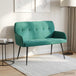 Velvet 2 Seater Sofa 115cm Wide With Metal Legs - Vantage Home