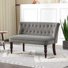 Velvet 2 Seater Sofa 120cm Wide With Rubberwood Legs - Velmora