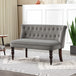 Velvet 2 Seater Sofa 120cm Wide With Rubberwood Legs - Velmora