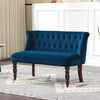 Velvet 2 Seater Sofa 120cm Wide With Rubberwood Legs - Velmora