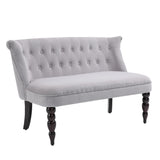 Velvet 2 Seater Sofa 120cm Wide With Rubberwood Legs - Velmora