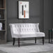 Velvet 2 Seater Sofa 120cm Wide With Rubberwood Legs - Velmora