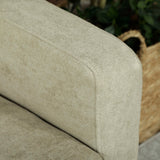Velvet 2 Seater Sofa 130cm Wide With Rubberwood Legs - Velmora