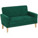 Velvet 2 Seater Sofa 130cm Wide With Rubberwood Legs - Velmora