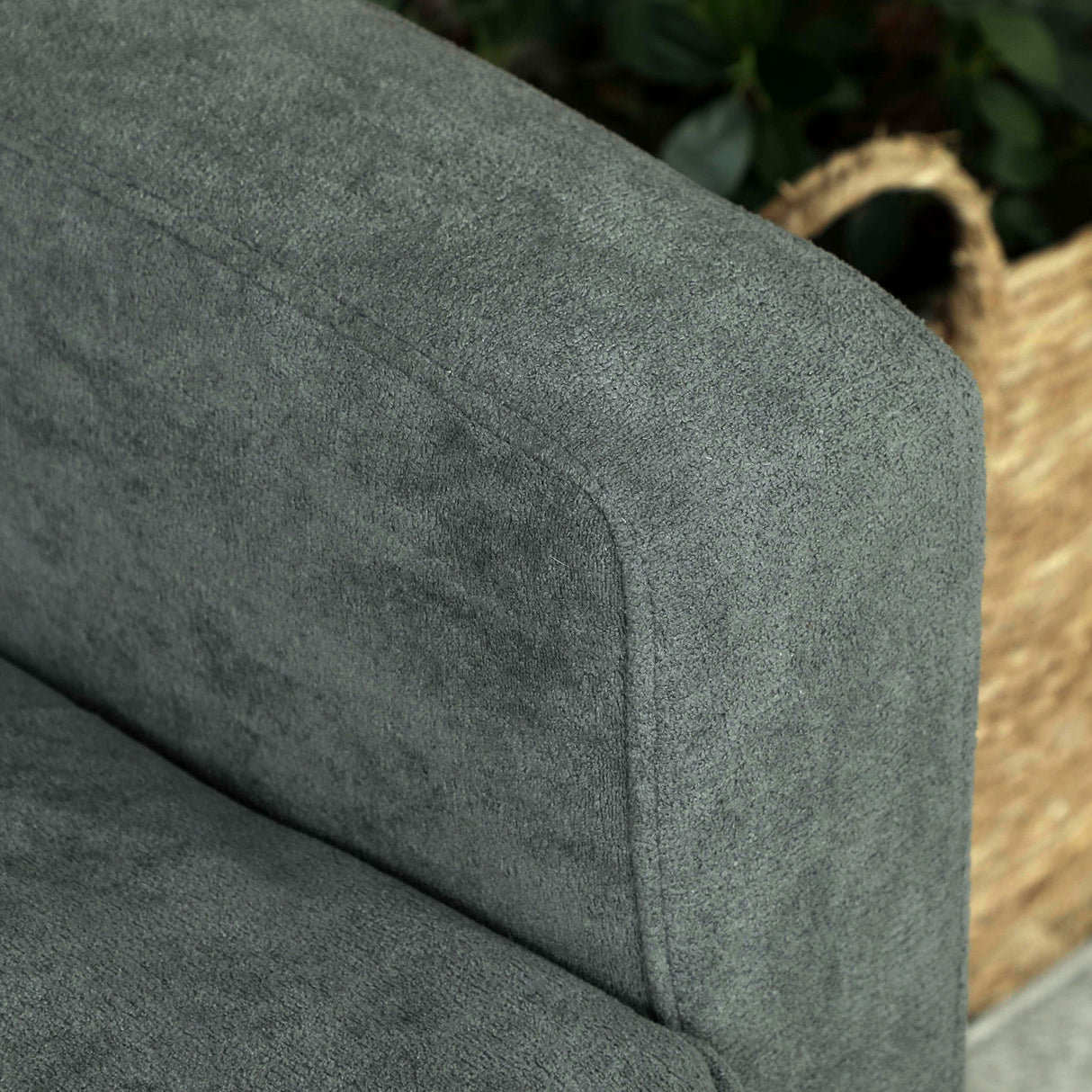 Velvet 2 Seater Sofa 130cm Wide With Rubberwood Legs - Velmora