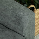 Velvet 2 Seater Sofa 130cm Wide With Rubberwood Legs - Velmora