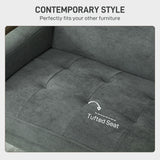 Velvet 2 Seater Sofa 130cm Wide With Rubberwood Legs - Velmora