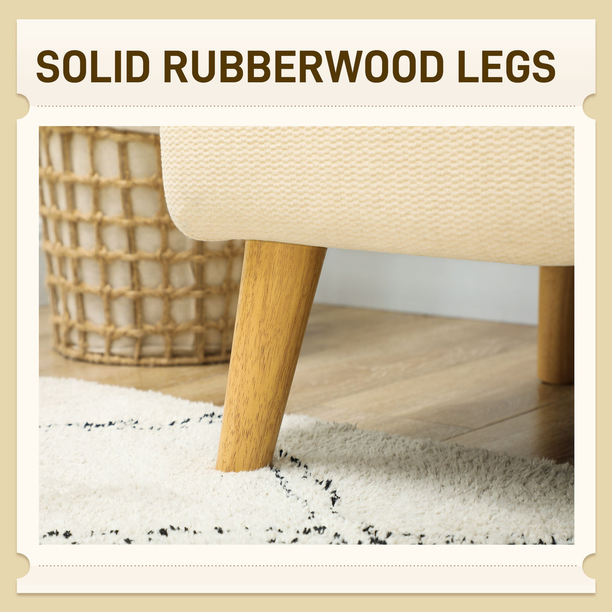 Velvet 2 Seater Sofa 130cm Wide With Wooden Legs - Velmora