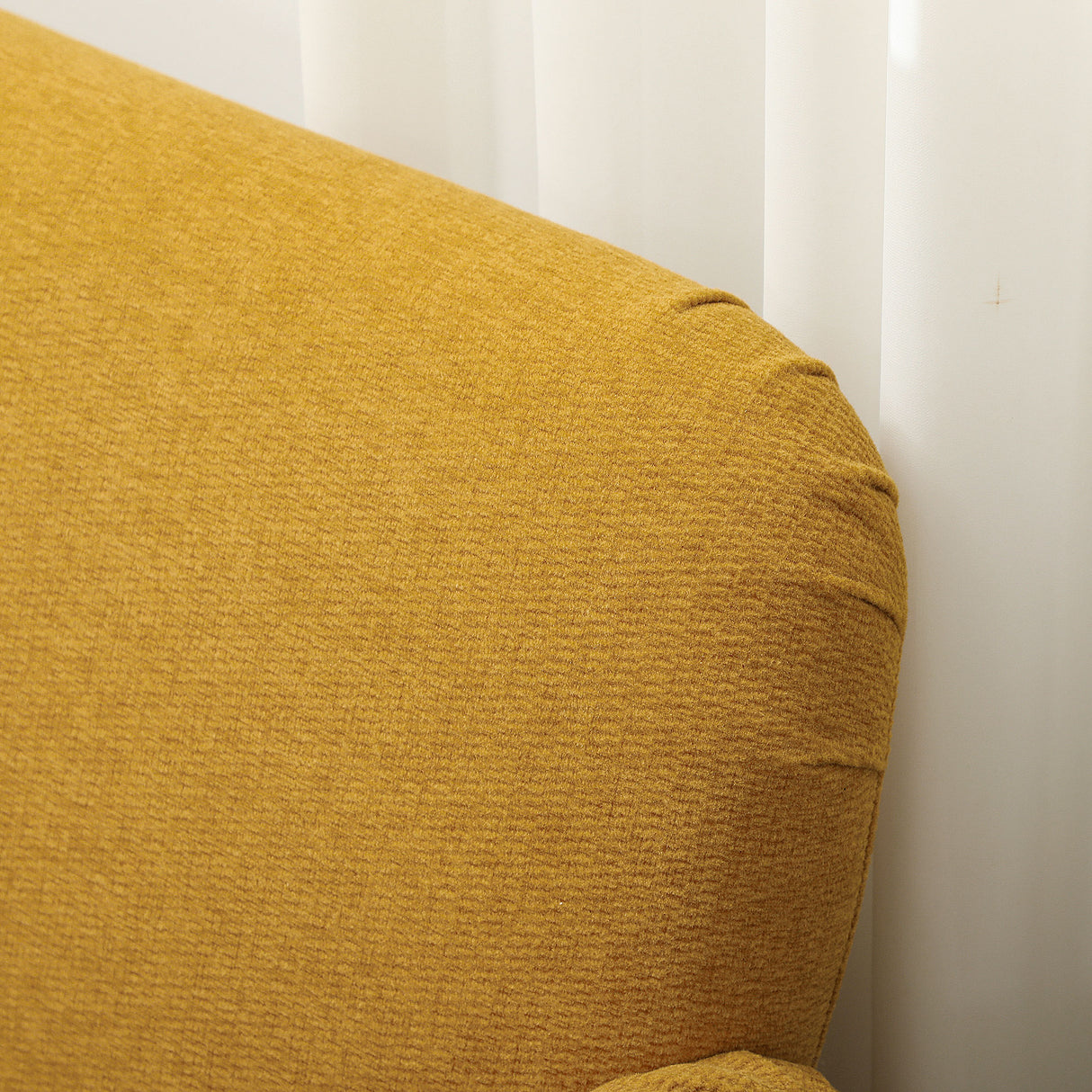 Velvet 2 Seater Sofa 130cm Wide With Wooden Legs - Velmora