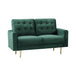 Velvet 2 Seater Sofa 139cm Wide - Kensington Home