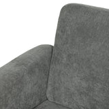 Velvet 2 Seater Sofa 160cm Wide With Wooden Legs - Velmora