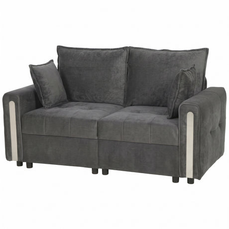 Velvet 2 Seater Sofa 168cm Wide With Lift Up Storage - Velmora