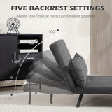 Velvet 2 Seater Sofa Bed 102cm Wide With 2 Pillows - Velmora