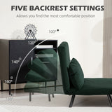 Velvet 2 Seater Sofa Bed 102cm Wide With 2 Pillows - Velmora