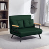 Velvet 2 Seater Sofa Bed 102cm Wide With 2 Pillows - Velmora
