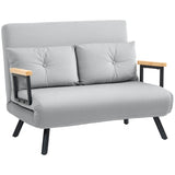 Velvet 2 Seater Sofa Bed 102cm Wide With 2 Pillows - Velmora