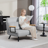 Velvet 2 Seater Sofa Bed 102cm Wide With 2 Pillows - Velmora