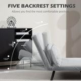 Velvet 2 Seater Sofa Bed 102cm Wide With 2 Pillows - Velmora