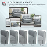 Velvet 2 Seater Sofa Bed 124.5cm Wide With 2 Pillows - Velmora