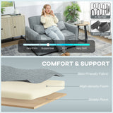 Velvet 2 Seater Sofa Bed 124.5cm Wide With 2 Pillows - Velmora