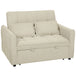 Velvet 2 Seater Sofa Bed 124.5cm Wide With 2 Pillows - Velmora