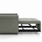 Velvet 2 Seater Sofa Bed 141cm Wide - Velmora