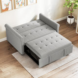 Velvet 2 Seater Sofa Bed 141cm Wide - Velmora
