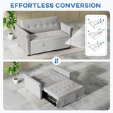 Velvet 2 Seater Sofa Bed 141cm Wide - Velmora