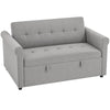 Velvet 2 Seater Sofa Bed 141cm Wide - Velmora